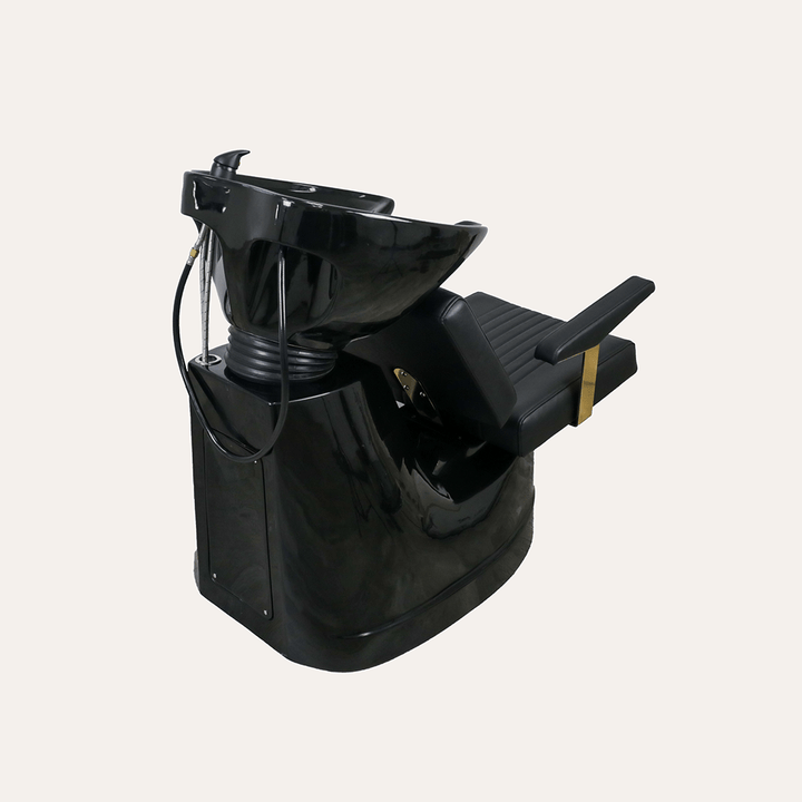 Keller International Athena Shampoo Bowl And Chair Black DSP-KEL-BWSH-K4058-BLACK