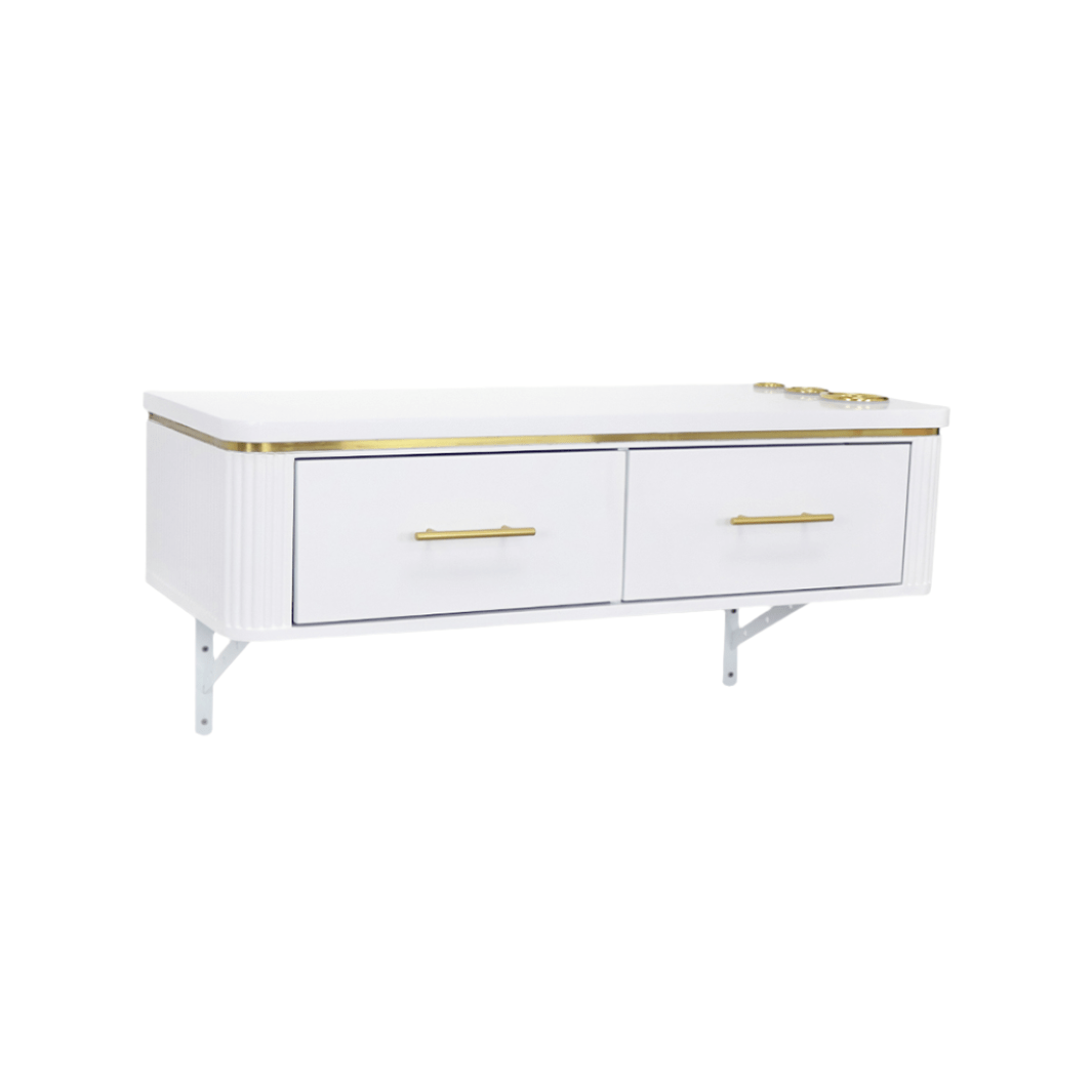 Keller International René Wall Mounted Styling Station White DSP-KEL-SYSTL-K7004-WHITE