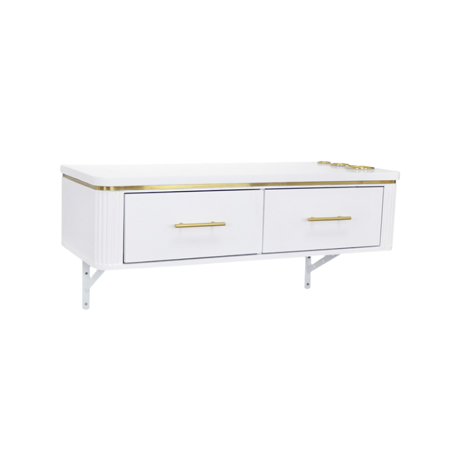 Keller International René Wall Mounted Styling Station White DSP-KEL-SYSTL-K7004-WHITE