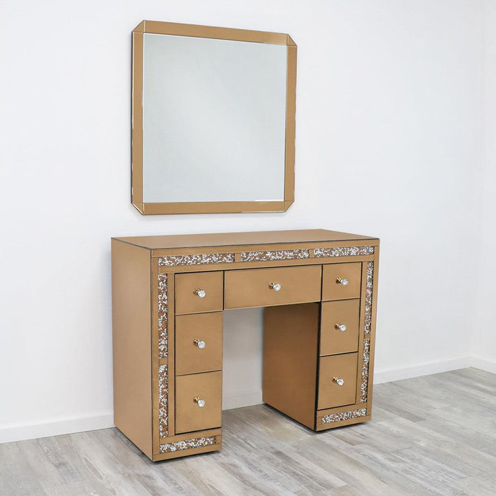 Keller International Rose Gold Nova Salon Station and Mirror