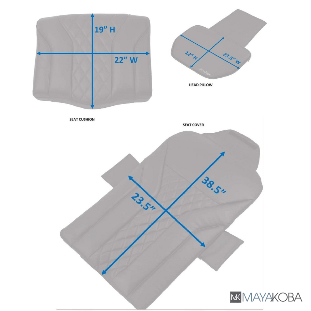 Mayakoba Shiatsulogic Pedicure Massage Chair Cushion Cover Set - EX (cover set only, w/o chair)