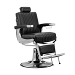 Berkeley CAPRI Barber Chair Black/Silver LTX-BBCHR-72815-BLKSIL