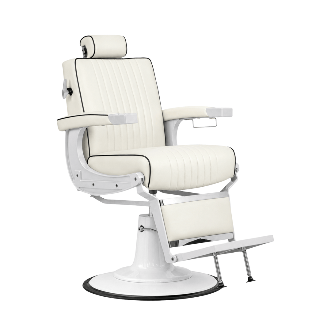 Berkeley CAPRI Barber Chair All White LTX-BBCHR-72815-WHTWHT