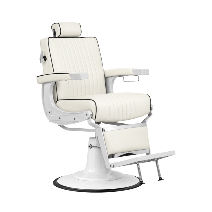 Berkeley CAPRI Barber Chair All White LTX-BBCHR-72815-WHTWHT