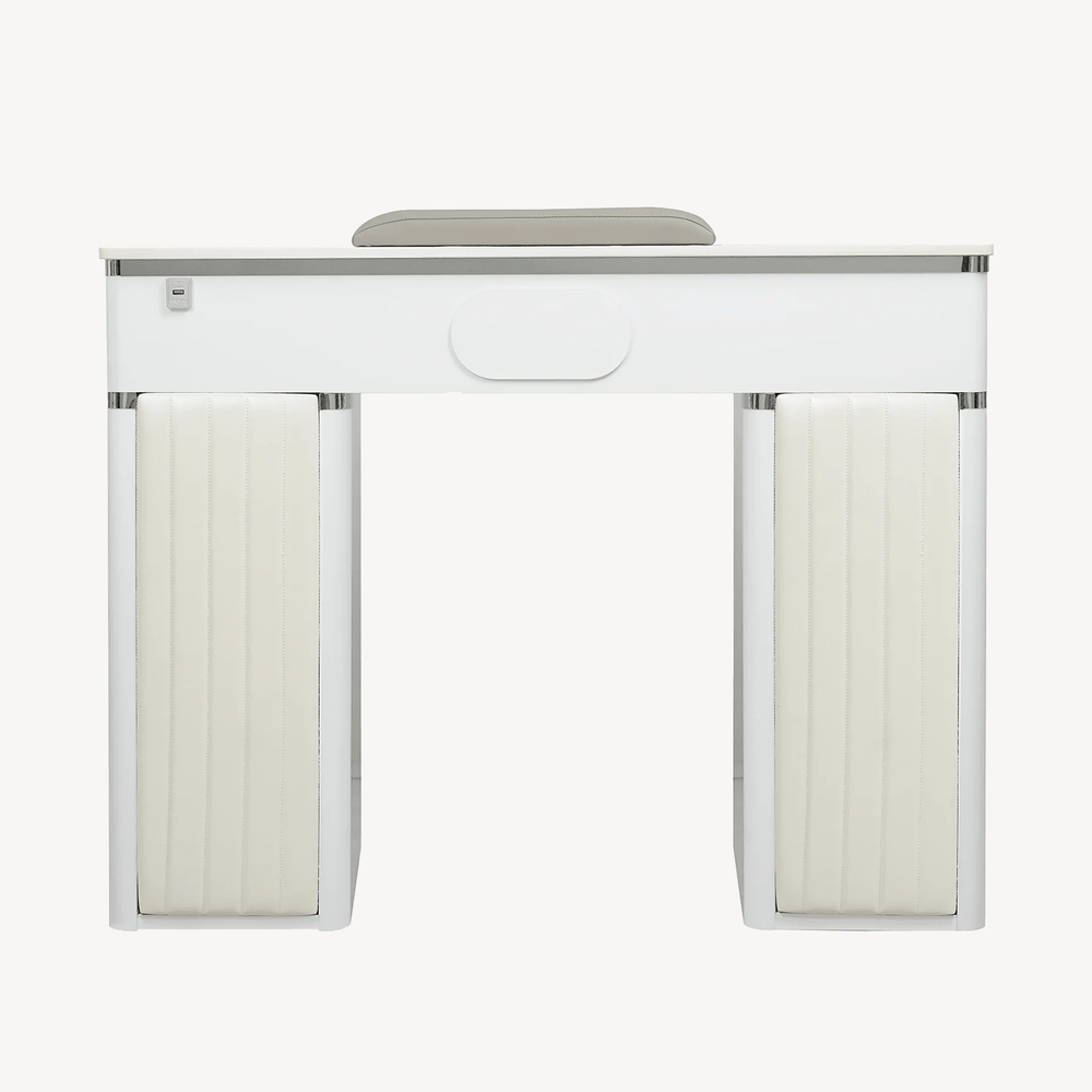 LUX 450 Single Manicure Nail Table Marble ( No Vacuum )
