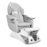 Osaki Spa Osaki Comet Pedicure Chair Silver / Silver/White Chrome DSP-OSK-SPA-SMT-SIL-SIL-WHT
