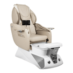 Osaki Spa Osaki Comet Pedicure Chair Beige / Silver/White Chrome DSP-OSK-SPA-SMT-BGE-SIL-WHT