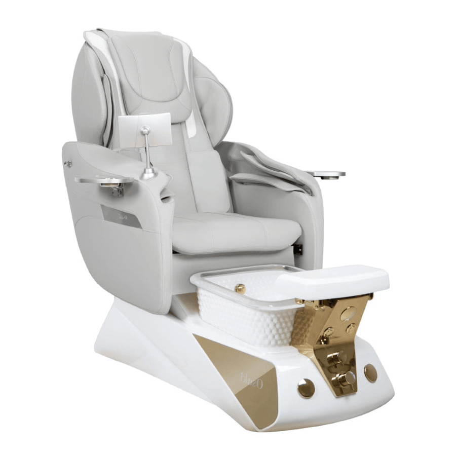 Osaki Spa Osaki Comet Pedicure Chair Silver / Silver/Gold Chrome DSP-OSK-SPA-SMT-SIL-SIL-GLD