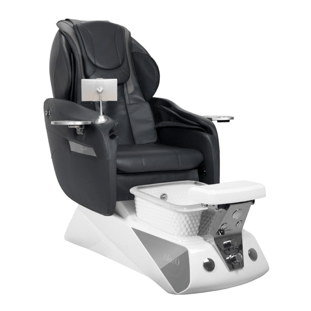 Osaki Spa Osaki Comet Pedicure Chair Black / Silver/Gold Chrome DSP-OSK-SPA-SMT-BLK-SIL-GLD