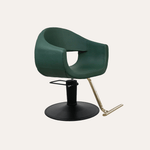 Keller International LUNA Salon Chair Evergreen / Black / Gold DSP-KEL-APCHR-K1129-T-EVERGREEN