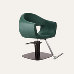 Keller International LUNA Salon Chair Evergreen / Square Black / Chrome DSP-KEL-APCHR-K1129-T-EVERGREEN