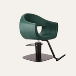 Keller International LUNA Salon Chair Evergreen / Square Black / Black DSP-KEL-APCHR-K1129-T-EVERGREEN