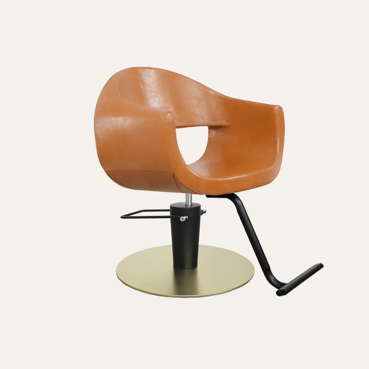 Keller International Luna Salon Chair Camel / Gold +$19 *Special Care Instructions* / Black +$19 DSP-KEL-APCHR-K1129-T-CAMEL