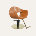 Keller International Luna Salon Chair Camel / Gold *Special Care Instructions* / Gold DSP-KEL-APCHR-K1129-T-CAMEL
