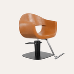 Keller International Luna Salon Chair Camel / Square Black / Chrome DSP-KEL-APCHR-K1129-T-CAMEL