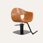 Keller International Luna Salon Chair Camel / Square Black / Black DSP-KEL-APCHR-K1129-T-CAMEL