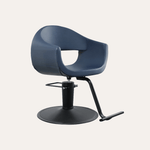 Keller International LUNA Salon Chair Slate Blue / Black / Black DSP-KEL-APCHR-K1129-T-SLATEBLUE