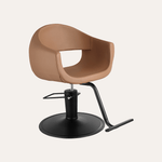 Keller International LUNA Salon Chair Cappuccino / Black / Black DSP-KEL-APCHR-K1129-T-CAPPUCCINO