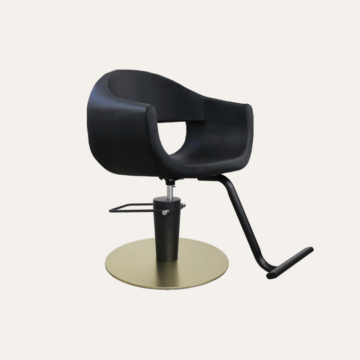 Keller International Luna Salon Chair Black / Gold +$19 *Special Care Instructions* / Black +$19 DSP-KEL-APCHR-K1129-T-BLACK