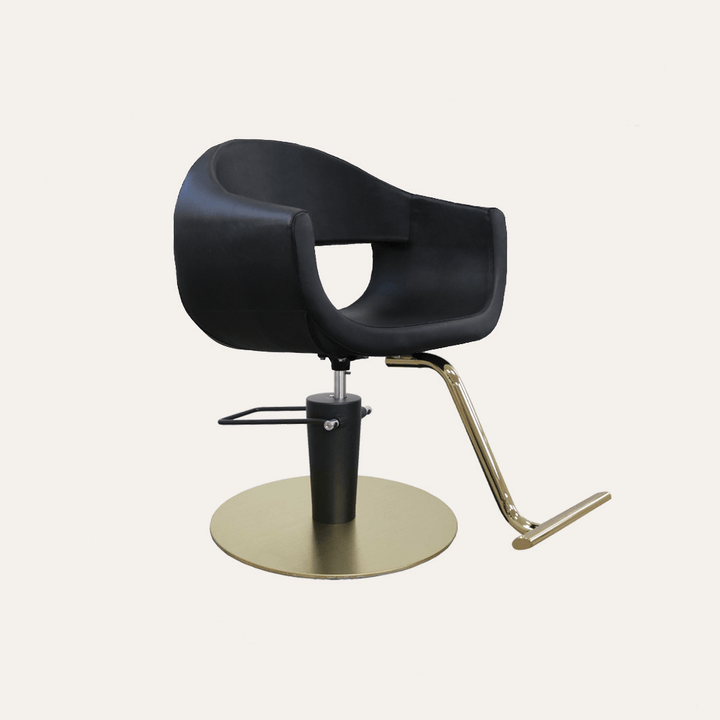 Keller International Luna Salon Chair Black / Gold +$19 *Special Care Instructions* / Gold +$29 DSP-KEL-APCHR-K1129-T-BLACK