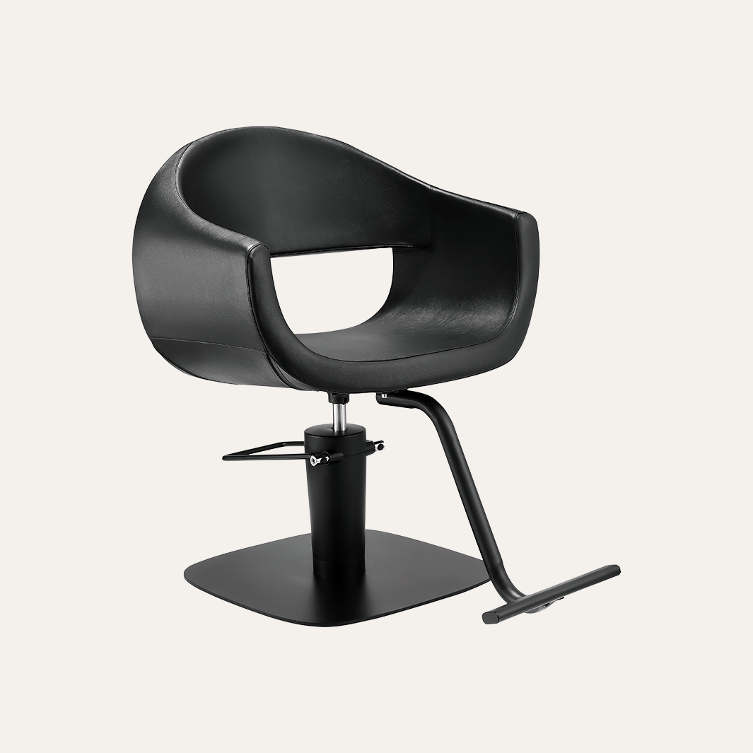 Keller International Luna Salon Chair Black / Square Black +$19 / Black +$19 DSP-KEL-APCHR-K1129-T-BLACK