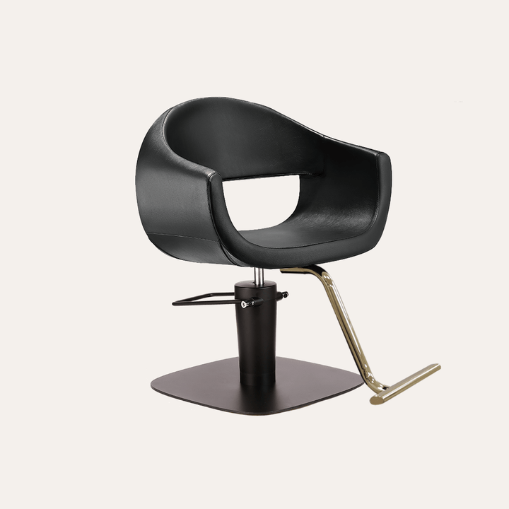 Keller International Luna Salon Chair Black / Square Black +$19 / Gold +$29 DSP-KEL-APCHR-K1129-T-BLACK