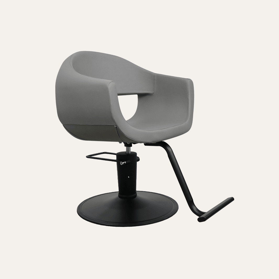 Keller International Luna Salon Chair Grey / Black / Black +$19 DSP-KEL-APCHR-K1129-T-GREY