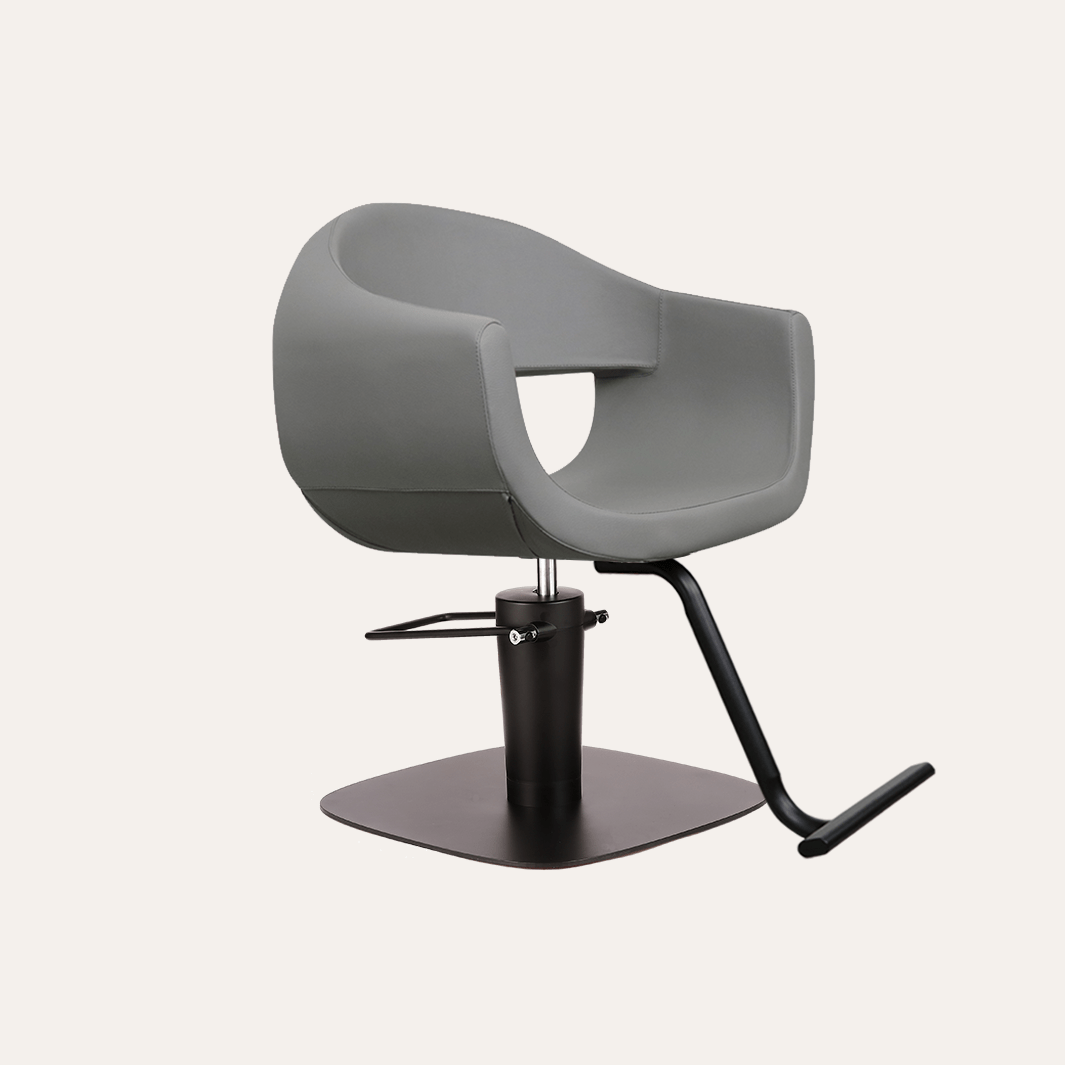 Keller International Luna Salon Chair Grey / Square Black +$19 / Black +$19 DSP-KEL-APCHR-K1129-T-GREY