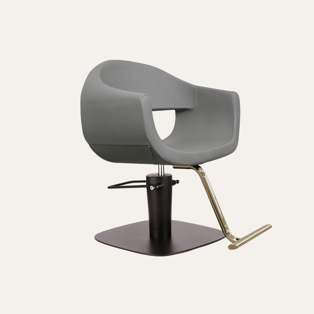 Keller International Luna Salon Chair Grey / Square Black +$19 / Gold +$29 DSP-KEL-APCHR-K1129-T-GREY