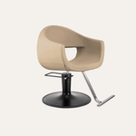 Keller International Luna Salon Chair Cashmere / Black / Chrome DSP-KEL-APCHR-K1129-T-CASHMERE