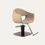Keller International Luna Salon Chair Cashmere / Square Black / Chrome DSP-KEL-APCHR-K1129-T-CASHMERE