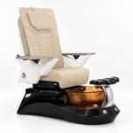 Mayakoba LOTUS II Shiatsulogic FX Pedicure Chair Light Khaki FX / Dark Grey and Amber Lotus II AYC-SPA-LOTUS-2-FX9653-839BLKGLD-53LKK