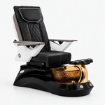 Mayakoba LOTUS II Shiatsulogic FX Pedicure Chair Black FX / Black and All Gold Lotus II AYC-SPA-LOTUS-2-FX9653-839ABLKGLD-53BLK