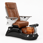 Mayakoba LOTUS II Shiatsulogic FX Pedicure Chair Cappuccino FX / Dark Grey and Amber Lotus II AYC-SPA-LOTUS-2-FX9653-839BLKGLD-53CPO