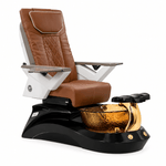 Mayakoba LOTUS II Shiatsulogic FX Pedicure Chair Cappuccino FX / Black and All Gold Lotus II AYC-SPA-LOTUS-2-FX9653-839ABLKGLD-53CPO