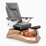 Mayakoba LOTUS II Shiatsulogic FX Pedicure Chair Grey FX / Rose Gold Lotus II AYC-SPA-LOTUS-2-FX-839AMLTGLD-53-GY