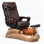 Mayakoba LOTUS II Shiatsulogic LX Pedicure Chair Coffee LX / Rose Gold Lotus II AYC-SPA-LOTUS-2-LX-839AMLTGLD-18VCFE