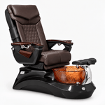 Mayakoba LOTUS II Shiatsulogic LX Pedicure Chair Coffee LX / Dark Grey and Amber Lotus II AYC-SPA-LOTUS-2-LX-839BLKGLD-18VCFE