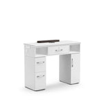 Lexor THE Moden™ Vented Manicure Table - VM313 White Pearl MODEN / No Dust Collector DSP-LXR-NTBL-VM313-WHT