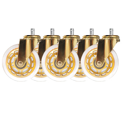 ShopSalonCity Rubber Casters for Dayton Stool Gold / Set of 5 MU5-00-LGR-CSTR-203-GLD