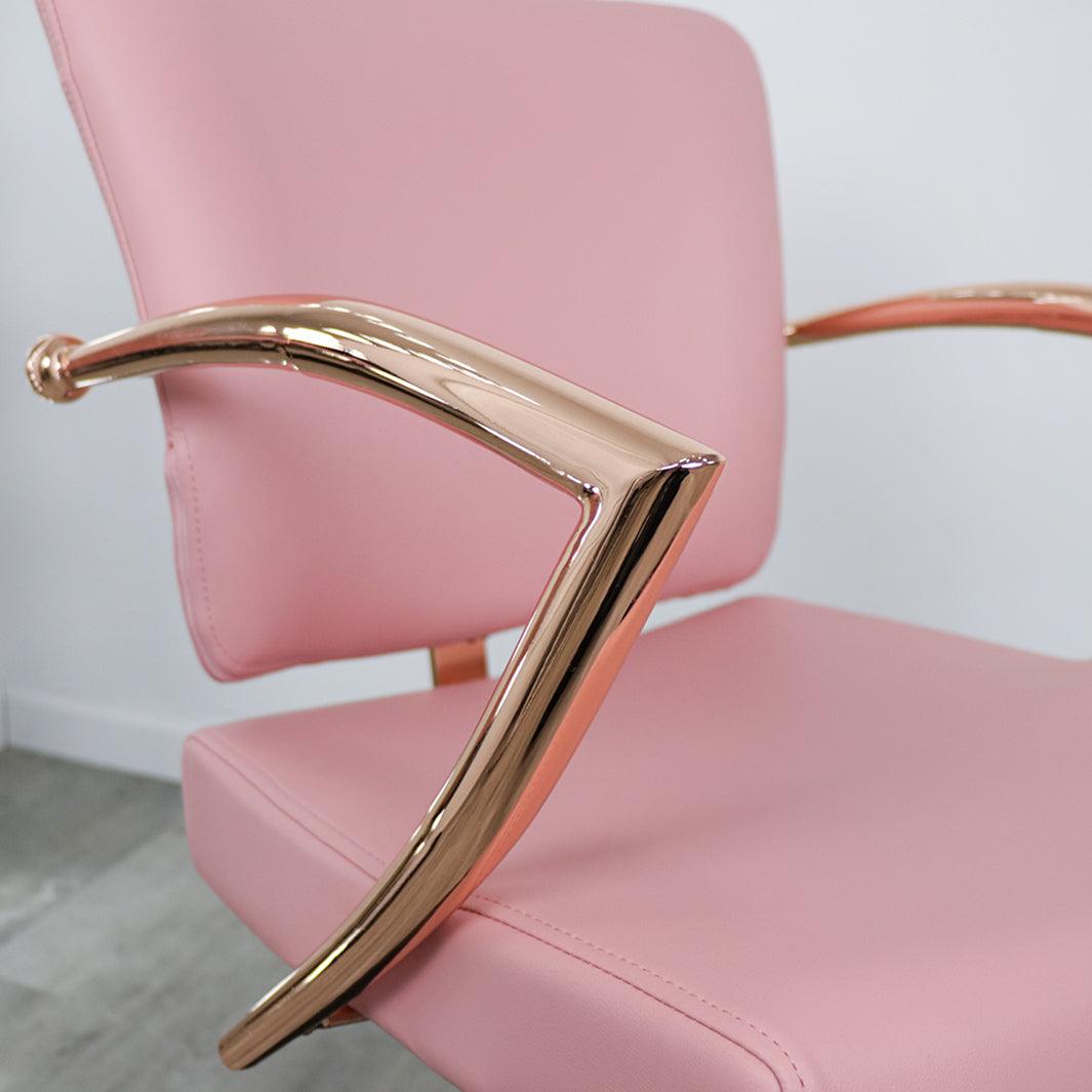 Keller International Manhattan Rose Gold Salon Chair