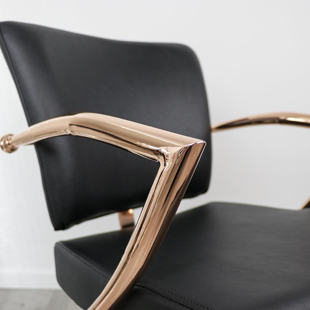 Keller International Manhattan Rose Gold Salon Chair