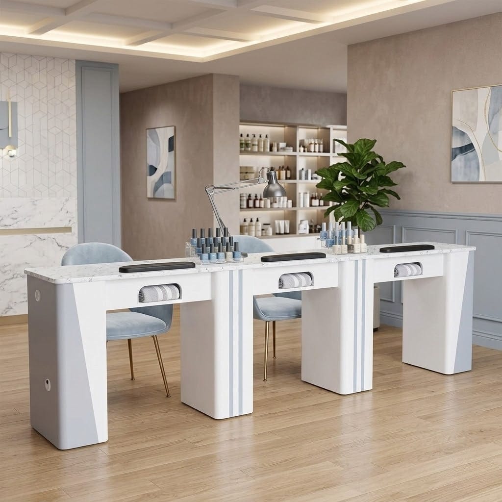 Mayakoba NOVA I Triple Manicure Table