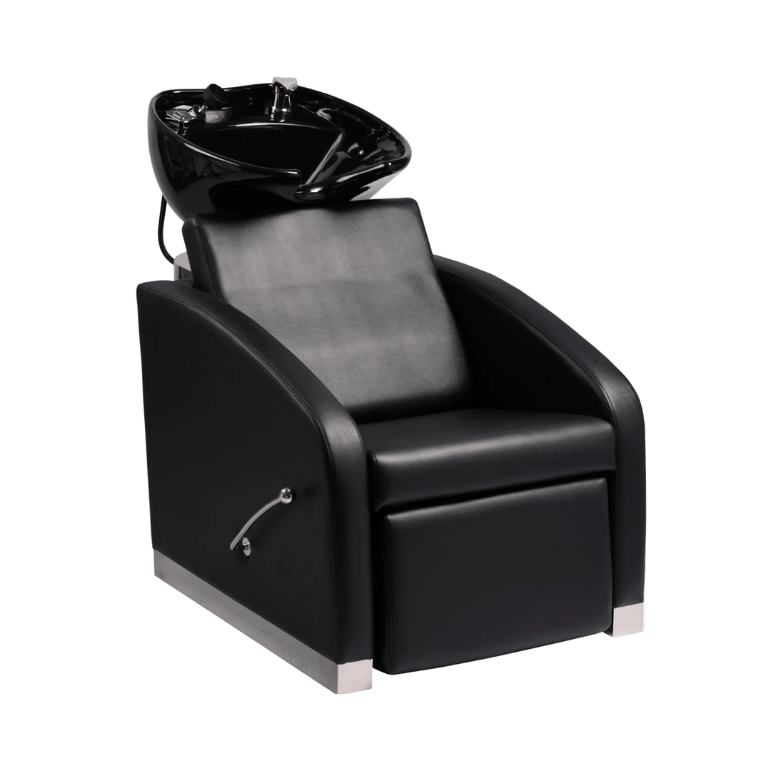 Minewill OUTMASTER Classic Shampoo Chair FF-MWL-BWSH-C007-BLKBLK-KIT