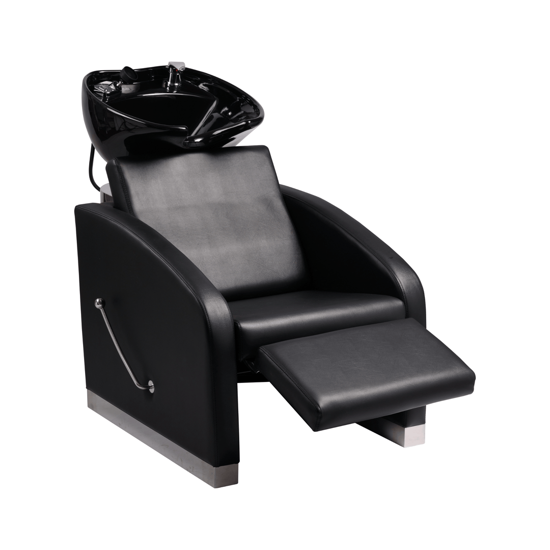 Minewill OUTMASTER Classic Shampoo Chair FF-MWL-BWSH-C007-BLKBLK-KIT