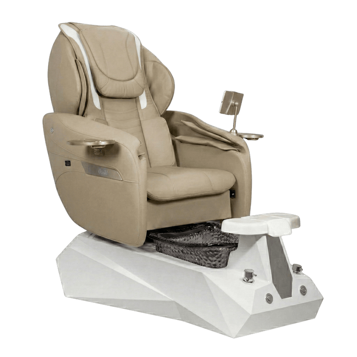 Osaki Spa SERENITY Shiatsulogic OSAKI Comet Pedicure Chair Osaki Beige / White and Black Serenity AYC-SPA-SERENITY-OSK-TCHR-COMET-BGE-KIT-852WHTBLK