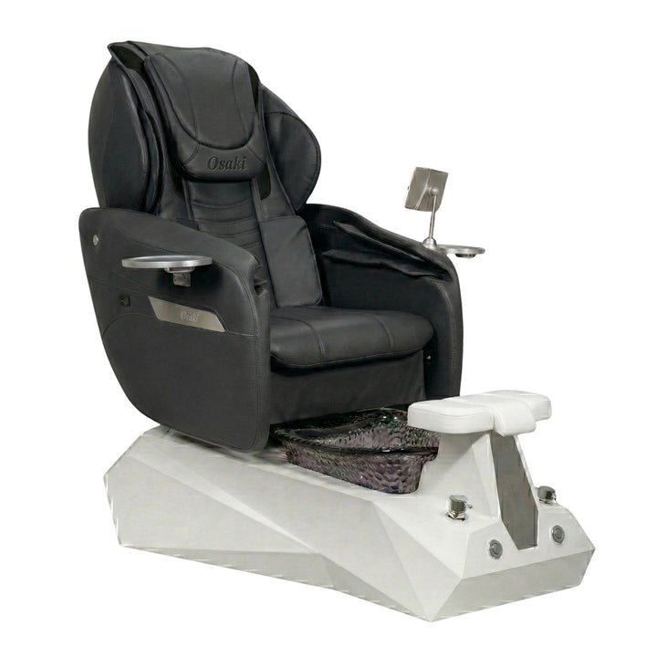 Osaki Spa SERENITY Shiatsulogic OSAKI Comet Pedicure Chair Osaki Black / White and Black Serenity AYC-SPA-SERENITY-OSK-TCHR-COMET-BLK-KIT-852WHTBLK