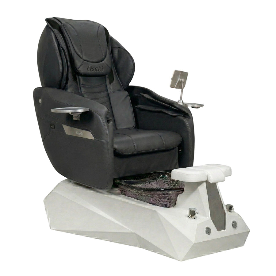 Osaki Spa SERENITY Shiatsulogic OSAKI Comet Pedicure Chair Osaki Black / White and Black Serenity AYC-SPA-SERENITY-OSK-TCHR-COMET-BLK-KIT-852WHTBLK