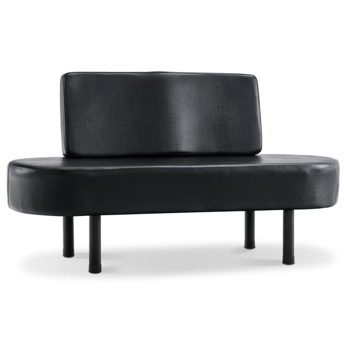 Brooks Salon Furnishing Otto Salon Reception Bench / Lobby Chairs Black FF-BBP-WTCHR-W702-BLK