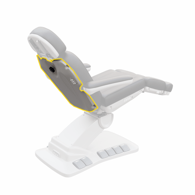Spa Numa 2246EB treatment chair - Backrest (Plastic) FF-SOB-PART-2246EB-BACK-PLSTC